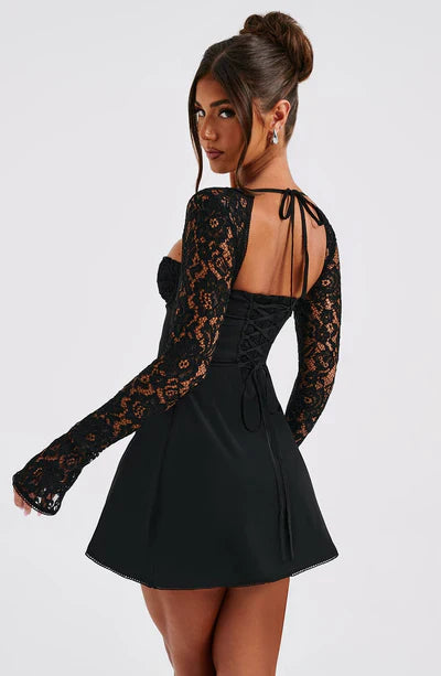 Lacy Mini Dress™ - Delicate Charm & Sheer Elegance