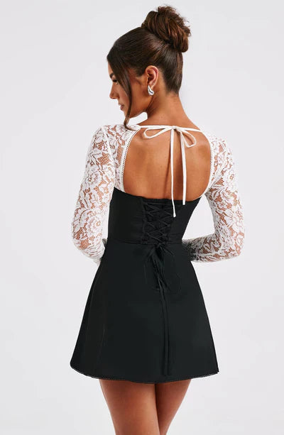 Lacy Mini Dress™ - Delicate Charm & Sheer Elegance
