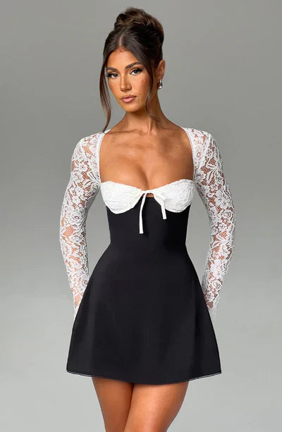Lacy Mini Dress™ - Delicate Charm & Sheer Elegance