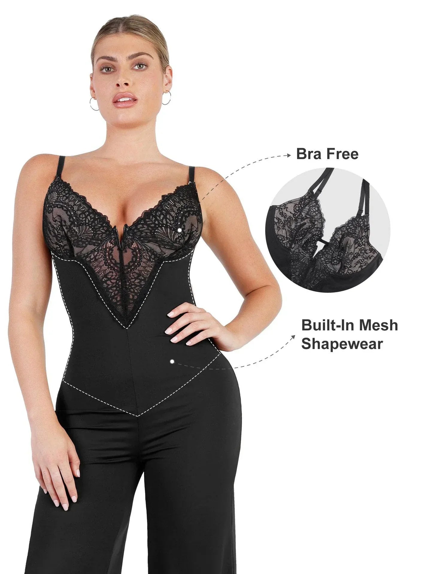Lace Shapewear Jumpsuit™ - Trendy and Flattering Silhouette